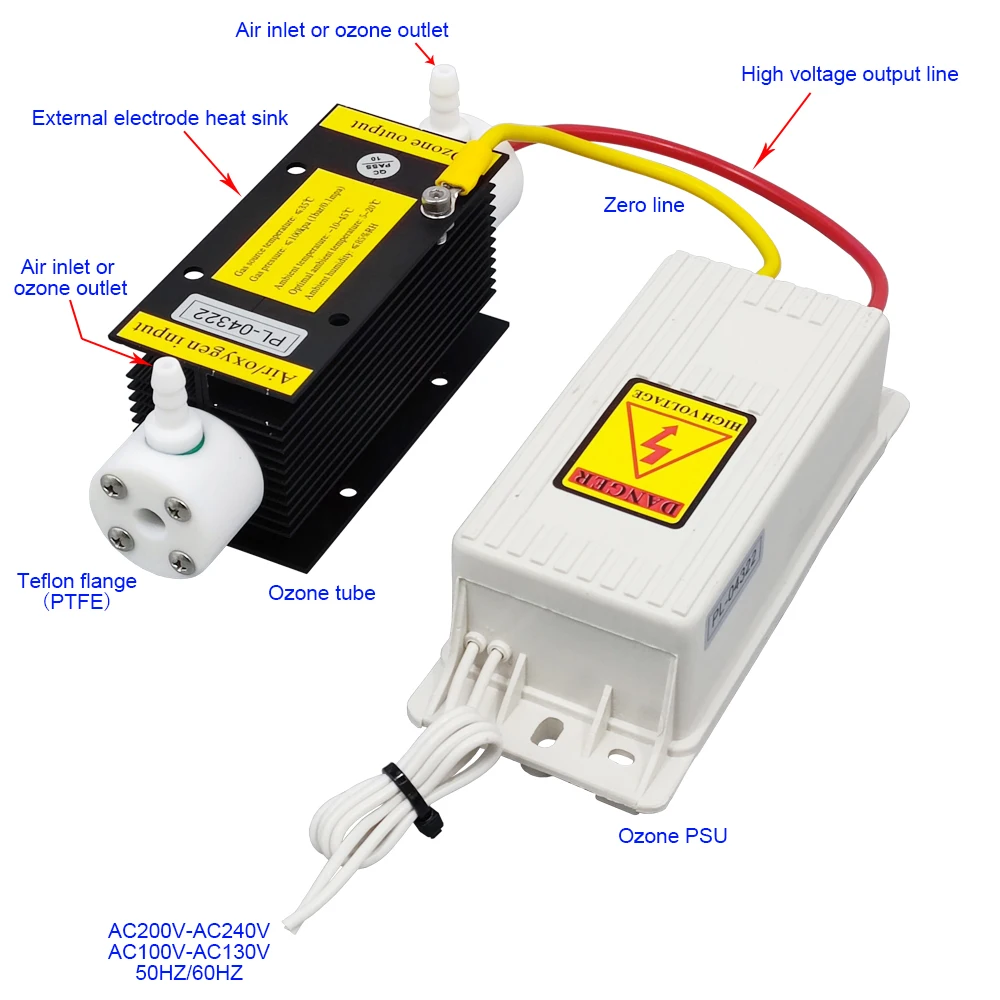 CE FCC ROHS Patented product 3G/H ozone kit medical care commercial household Drinking water purification and disinfection