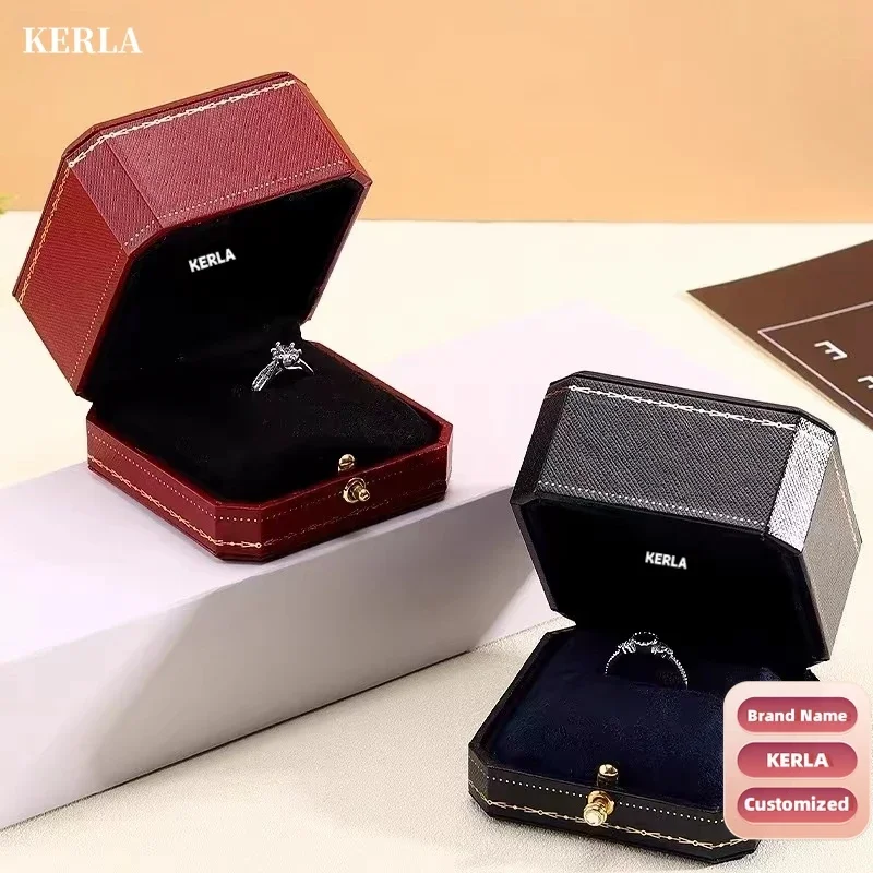 Customized KERLA Band Name Jewelry Packge Case Ring Roman Digital Necklace Love Bracelet Octagonal Storage Red Watch Box 904L