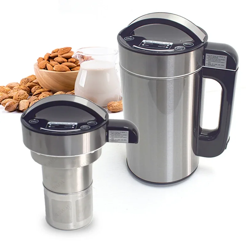 

All-in-one almond milk machine with stainless steel built-in filter for soybean and oat milk household plant milk machine