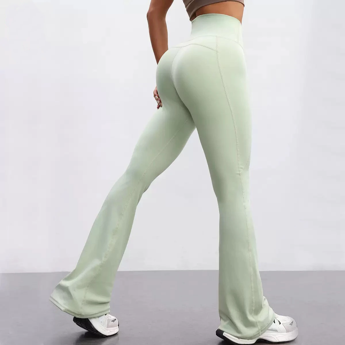 

Women Flared Leggings Gym Fitness Workout Casual Trousers Yoga Pants Scrunch Sports Training Butt Lifting Tights Sportswear
