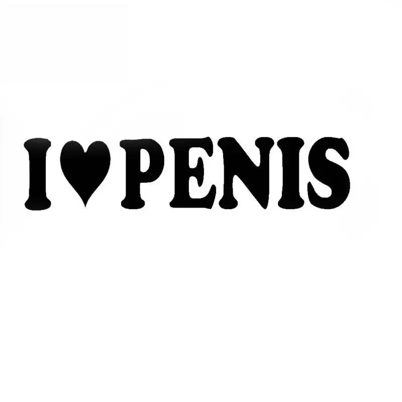 I Love Penis Gay Pride Prank Funny Gag Gift Vinyl Decal Car Window Bumper Sticker DIY Funny Stickers,20cm*5cm