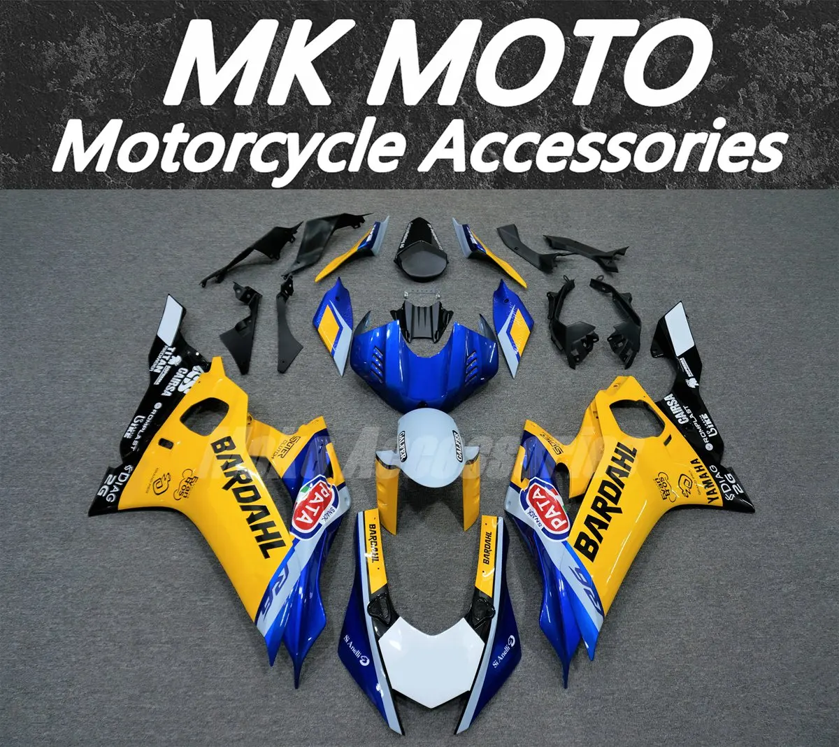 

Moke moto Motorcycle Fairings Kit Fit For Yzf R6 2017 2018 2019 2020 2021 2022 2023 Bodywork Set Injection New Blue Yellow Gray