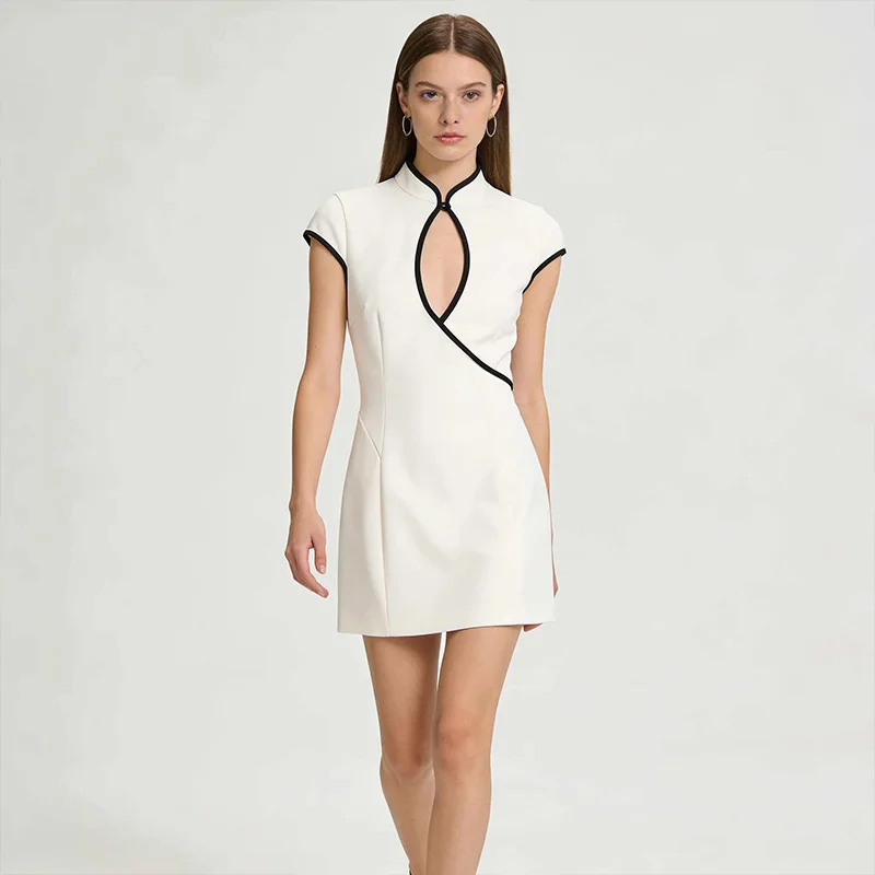 

Летнее женское облегающее мини-платье, модное повседневное безрукавное платье А-силуэта, короткое элегантное платье для вечеринок, новинка 2026 года