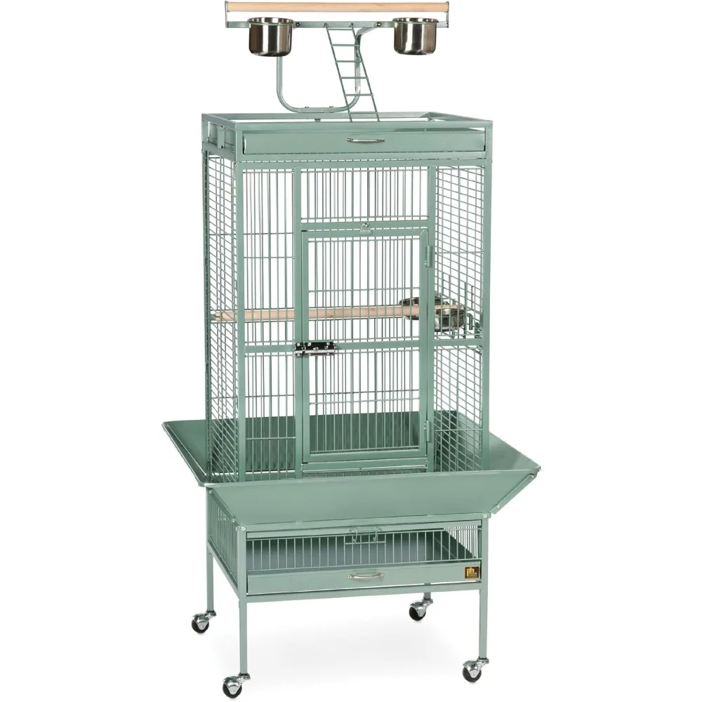 

Wrought Iron Select Bird Cage 3152SAGE Sage Green, 24-Inch by 20-Inch by 60-Inch