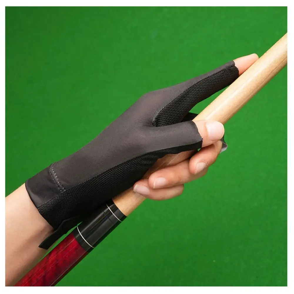 

Новая бильярдная перчатка Ice Shreds Snooker Glove с тремя пальцами, противоскользящая, эластичная, дышащая, аксессуар для бильярда.