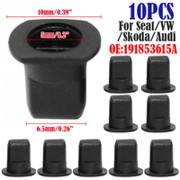 10Pcs Nameplate Badge Emblem Grommet Mirror Cover Wheel Arch Clips 191853615A For VW Golf MK1 MK2 Polo Jetta Passat Seat Ibiza