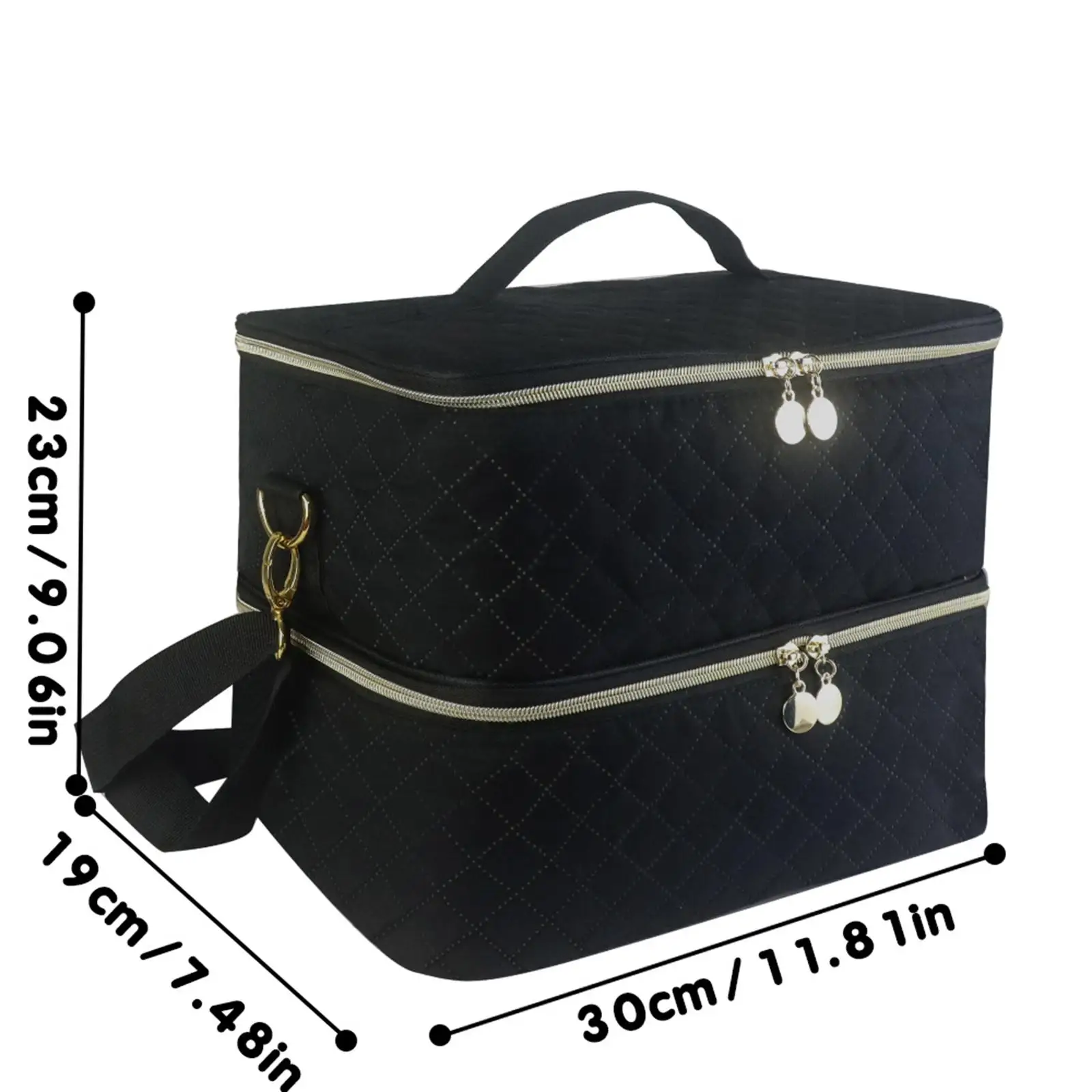 Bolsa de almacenamiento de esmalte de uñas con asa, estuche de transporte para viaje, Perfume cosmético, aceite esencial