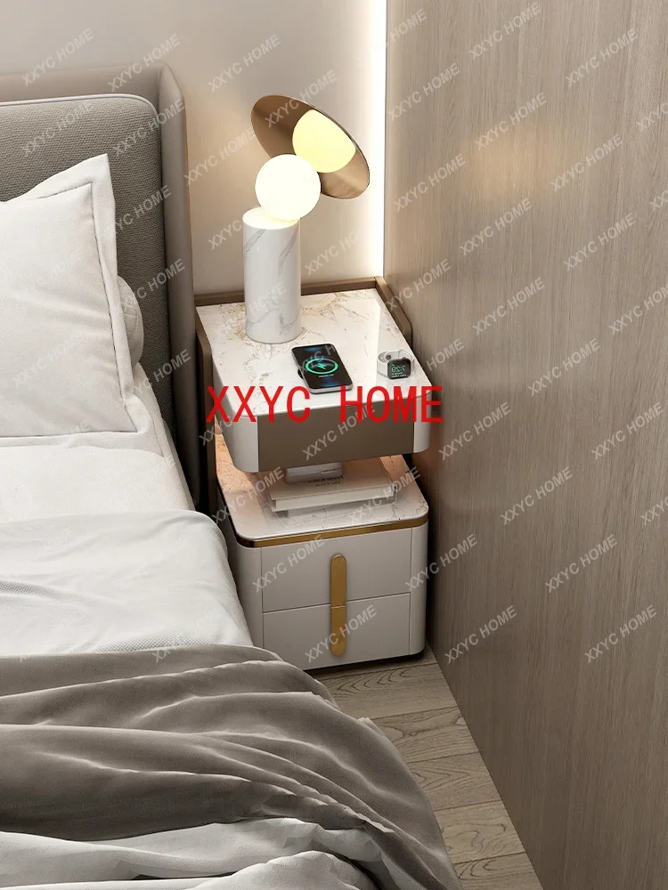 

Small Ultra Narrow 30cm Wide Smart Induction Lamp Rechargeable with Audio Bedside Cabinet