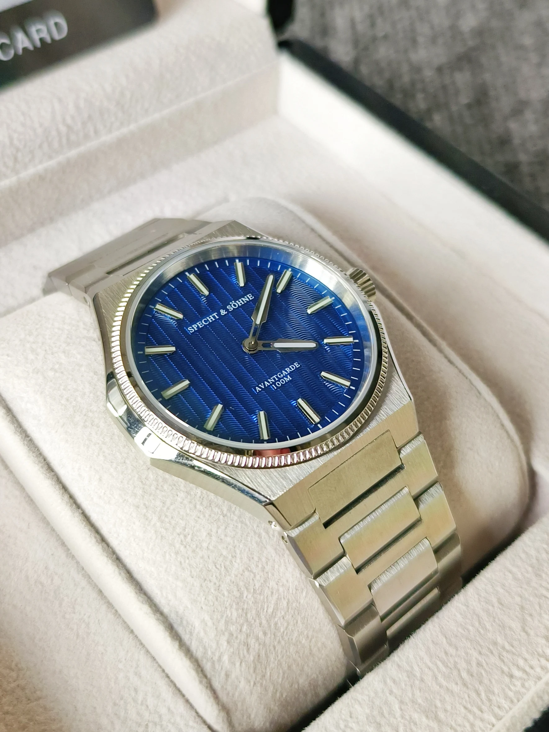 موضة 2025 Specht & Söhne 39.8 مللي متر كوارتز ساعات المعصم الياقوت كريستال موضة ساعة رياضية 50 متر مقاوم للماء ساعة غير القابل للصدأ للرجال #3