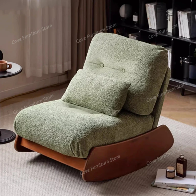 

Wooden Comfortable Living Room Chairs Rocking Reading Designer Chairs Relax Luxury Bedroom Fauteuil Salon Lounge Suite Furniture