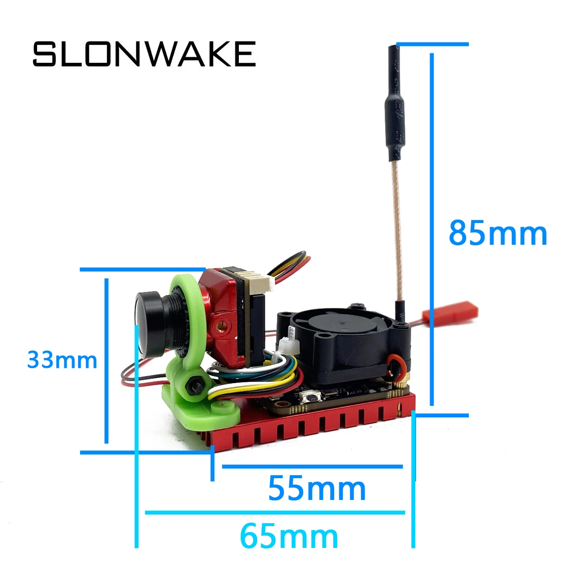 5.8g 56ch 7 polegadas hd ips 1024*600 monitor com 5.8g 48ch 1000mw ajustável aio vtx transmissor câmera cmos 1500tvl para peças rc