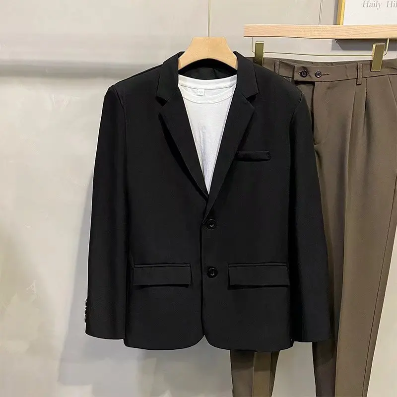 Men's slim casual British professional suit small suit solid color jacket groom wedding dress F8811