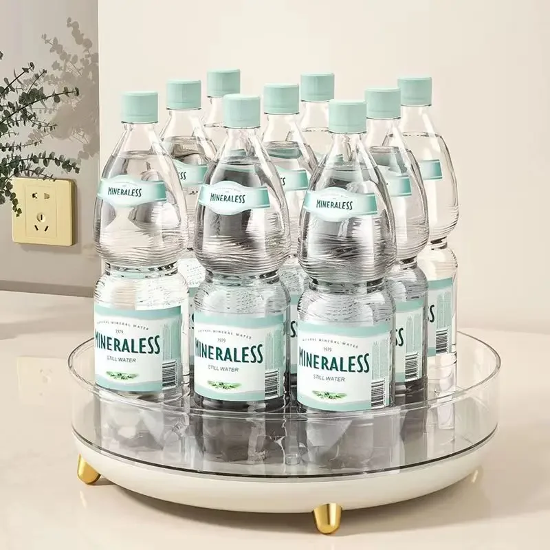 °Rotating Cosmetics  Box Desktop Cosmetic Organizer Makeup Brush Lipstick perfume Holder Kitchen Tray Seasoning Rack