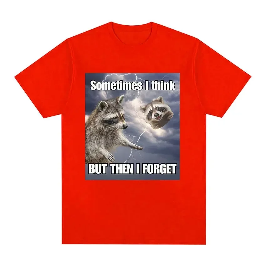 Funny Raccoon Opossum Graphic T Shirts Women Retro Fashion Short Sleeve T-Shirt Casual Tshirt Streetwear Graphic Tshirts Y2K Top