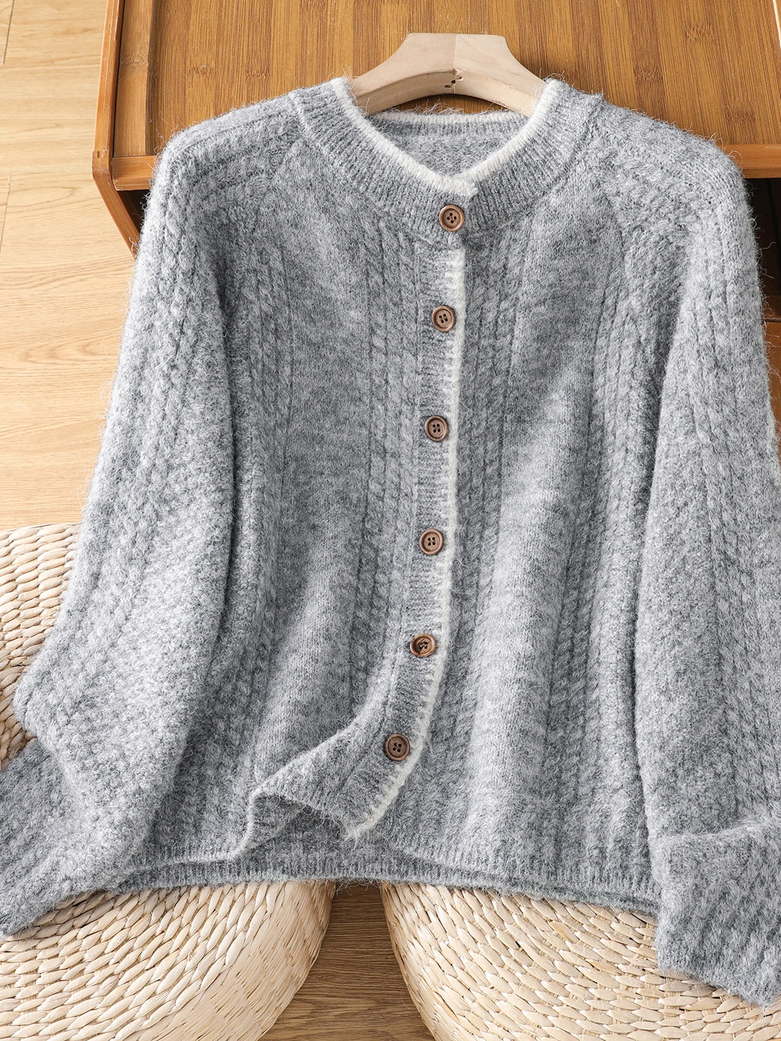 Beiläufige Gestrickte Pullover Jaet frauen Warme Kaffee Milch Farbe Herbst Winter Neue Sle Faul Abnehmen Vielseitig Kleine Top