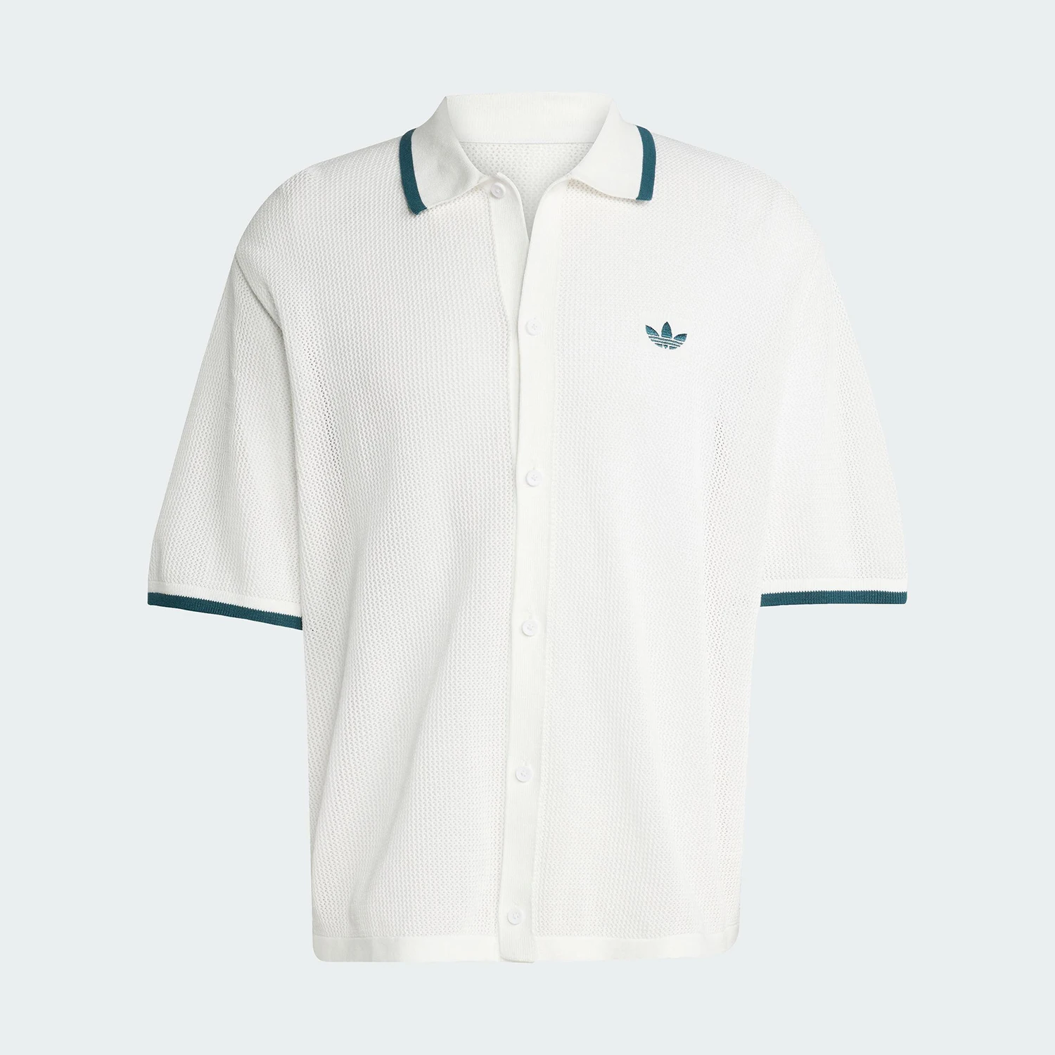 أديداس أصلية 2025 أصلية صيفية للرجال بياقة متماسكة وأكمام قصيرة KC3526 #3