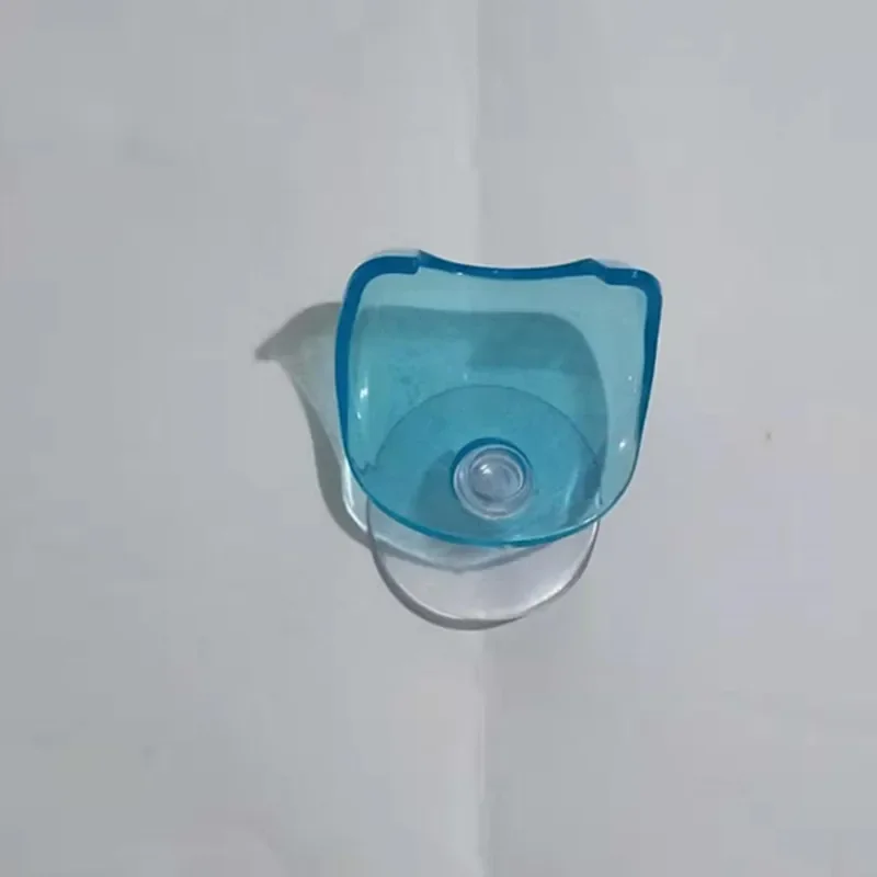 Clear Blue Suction Cup Razor Rack Plastic Bathroom Razor Holder Shaver Storage Rack Wall Hook Hangers Towel Sucker Bathroom Tool