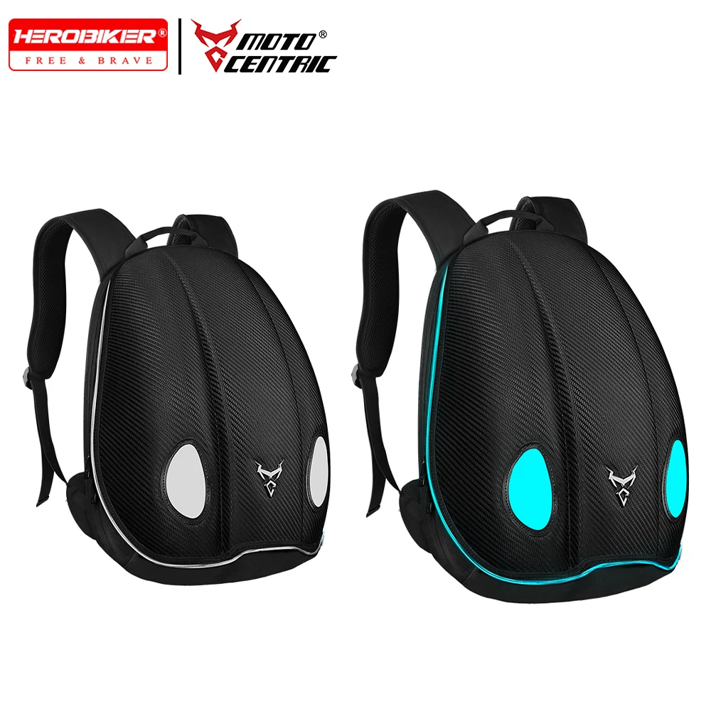 

MOTOCENTRIC Motorcycle Glowing Bag Motorbike Riding Backpack Outdoor Large-capacity Flashing Light Bag Night Safety Riding