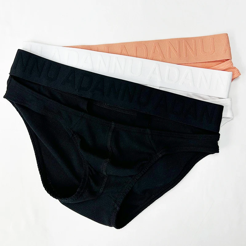 

3pcs Men's Underwear Men Sexy Briefs Jockstrap Pouch Cuecas Man Cotton Panties Breathable Underpants Gay Slip Men Bikini Brief