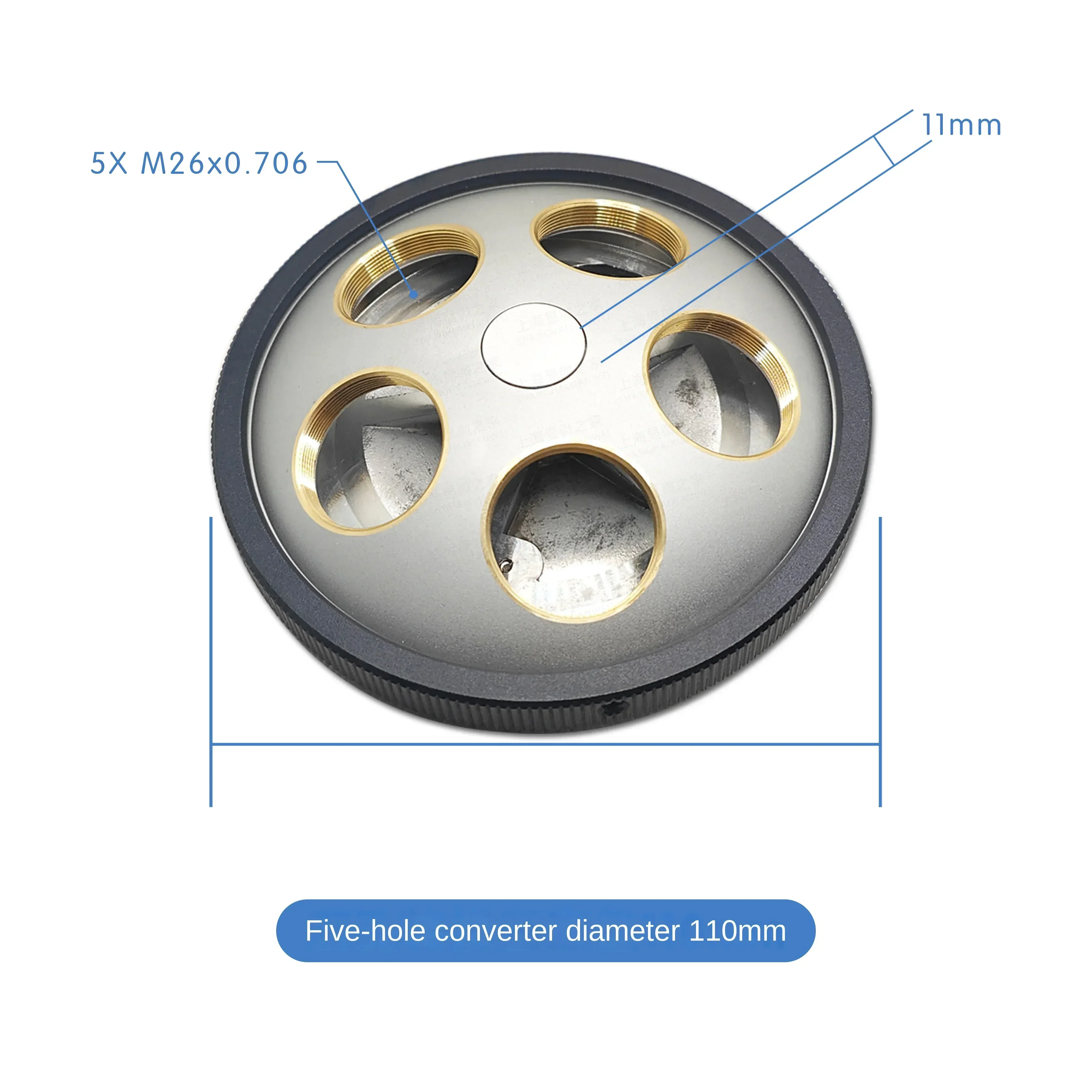 M26 Mounting Thread Microscope Objective Lens Converter 4 Holes 5 Hole for Bright Field Darkfield Nosepiece