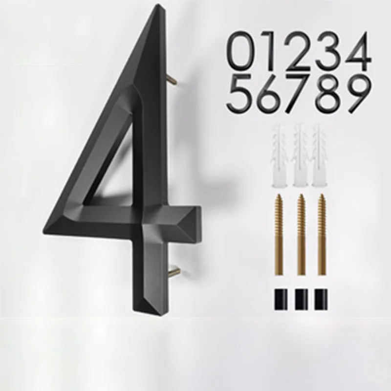 

Personalized Custom Acrylic Modern House Numbers Sign Door Address Street 3D Letter Number Plaques Outdoor Name Home Decor Plate