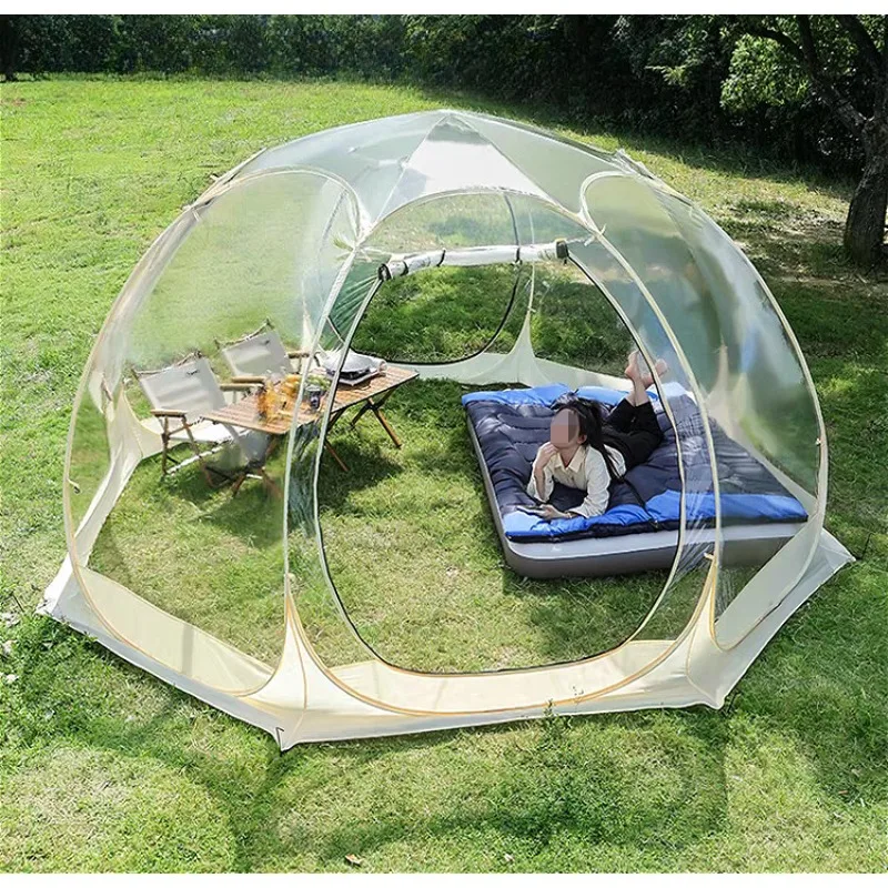 Clear Dome Tents  Outdoor Camping Bubble Tents with Stargazing Skylights  Portable Greenhouses and Warming Shelters