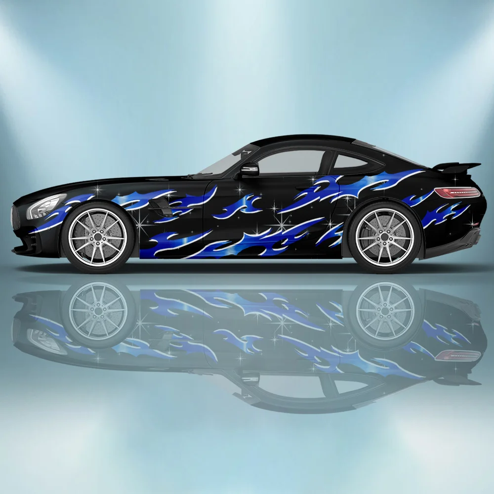 

Наклейки Flame Star для автомобилей: универсальные большие наклейки, графические наклейки для тюнинга, гоночные наклейки, боковые графические наклейки на автомобиль