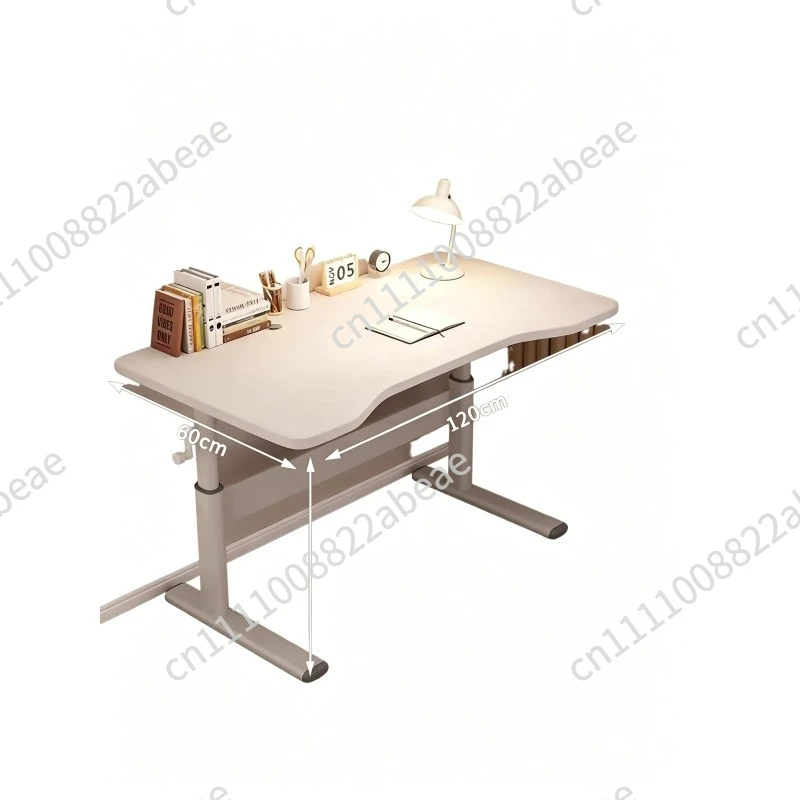 Height-Adjustable Computer Desk, E-sports Desk for Home, Girls' Bedroom Desk, Live-Streaming Workbench for Internet Celebrities