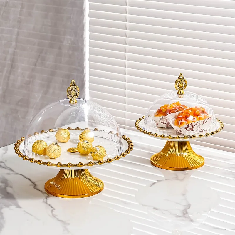 

Высококачественная легкая роскошная керамическая тарелка с фруктами, изысканный высокий поднос для закусок для дома, гостиной, журнальный столик