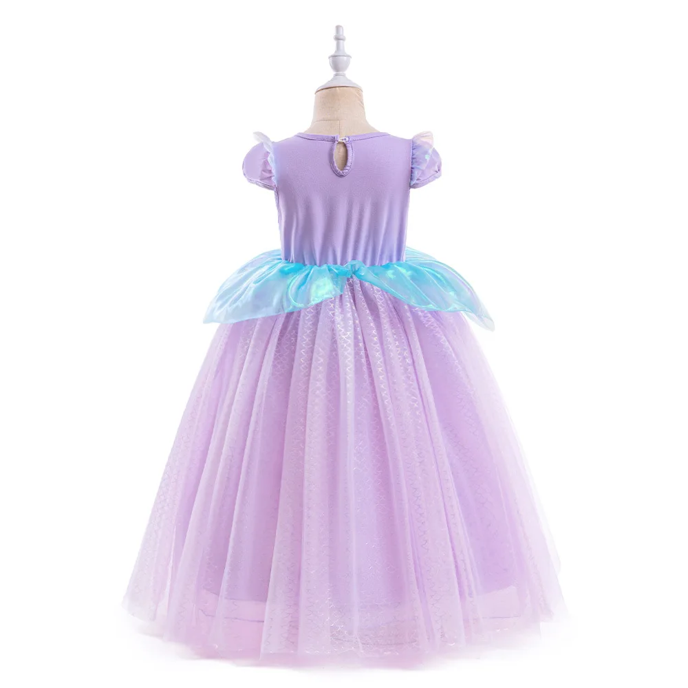 Children's Princess Tutu Dress, Crianças, Vestidos de baile, Birthday Party, Crianças, Meninas, Performer, Sereia, Verão, Novo, 3-8Y, 2021