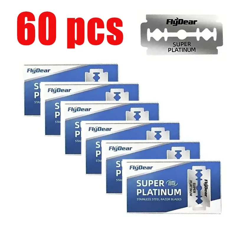 10-100Pcs Stainless Steel Razor Blade Old-Fashioned Manual Double-Sided Razor Blade Hairdressing Barber Shop Tools image 6