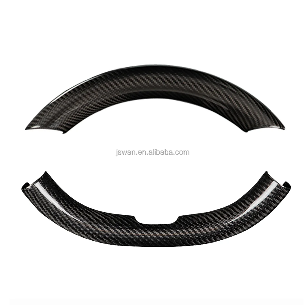 

2024 for Teslal Model 3 Highland Real Carbon Fiber Steering Wheel Trim Cover Premium Quality Fit