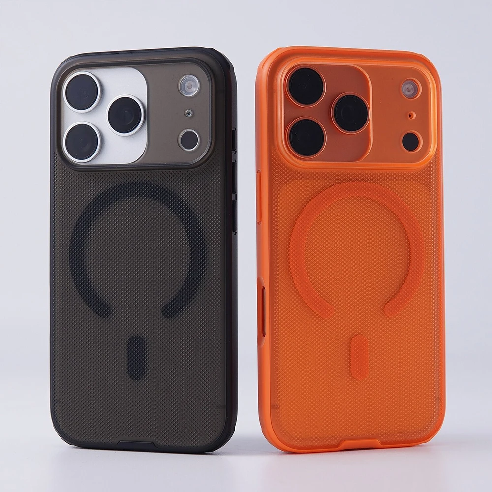

Luxury Matte Transparent Phone Case For iPhone 17 16 15 14 13 Pro Max 16Pro 17Pro For MagSafe Magnetic Charge Slim Back Cover