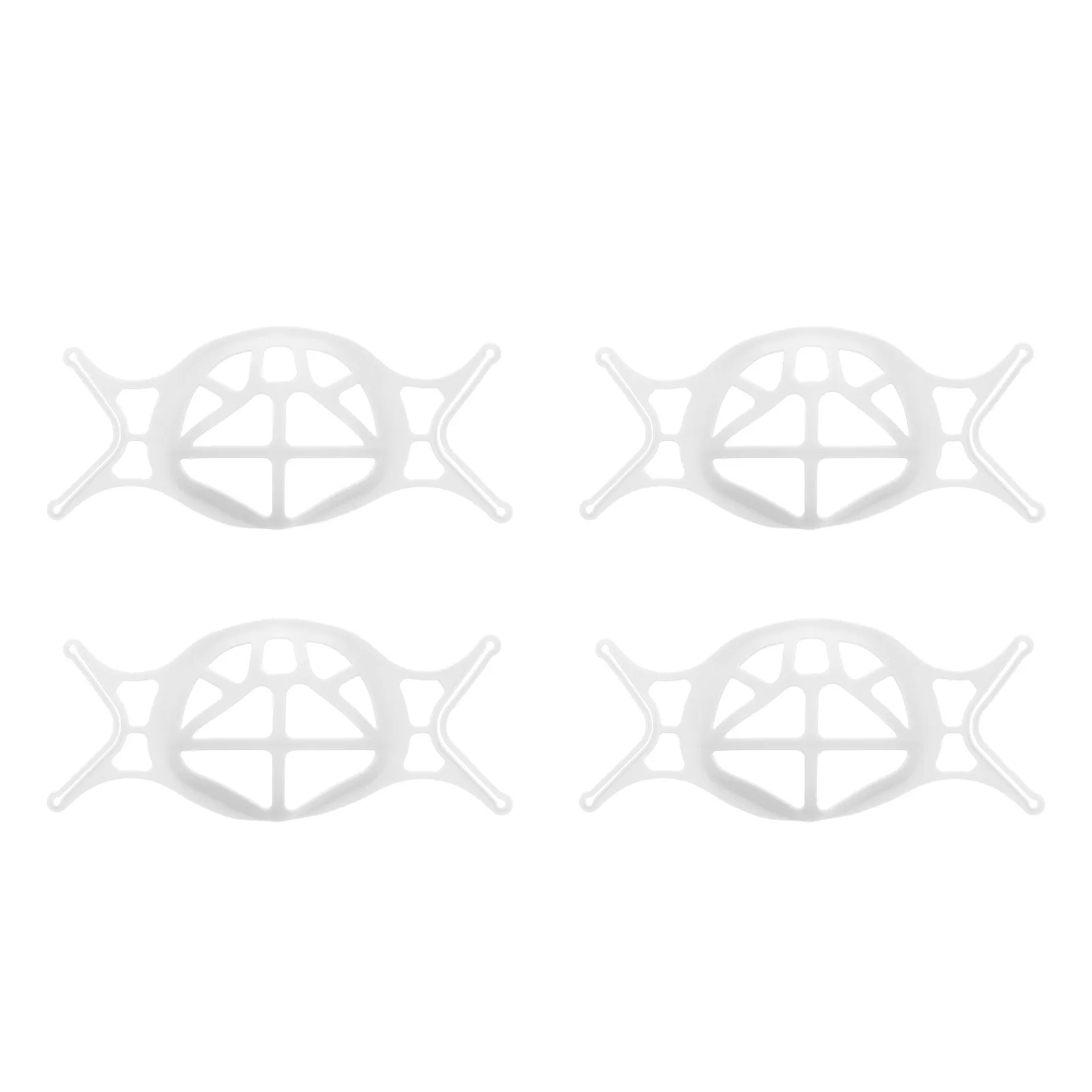 

4 шт. дышащих держателей для масок, легкая портативная конструкция с высокой износостойкостью для защиты помады, подставка для масок