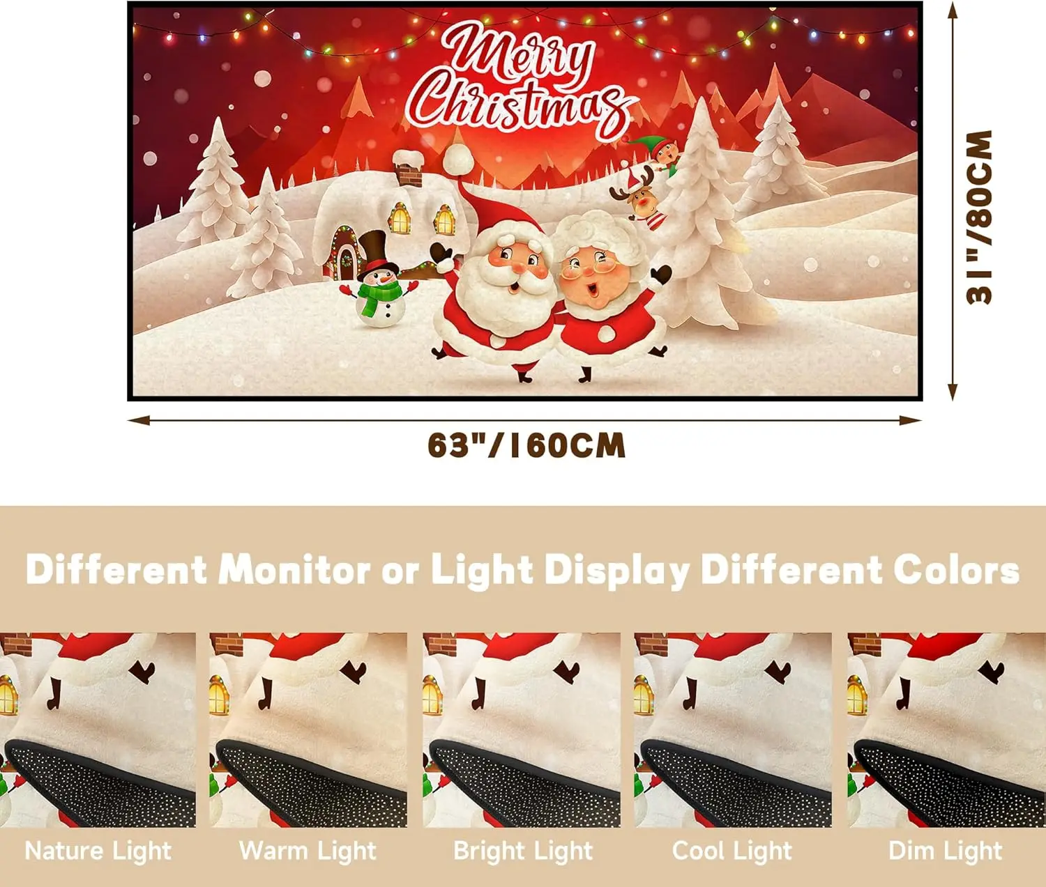 Merry Christmas Rug,Christmas Trees Decorative Indoor Bedroom Xmas Winter Welcome Door Mat Anti-Slip Rubber Area Rug Seasonal