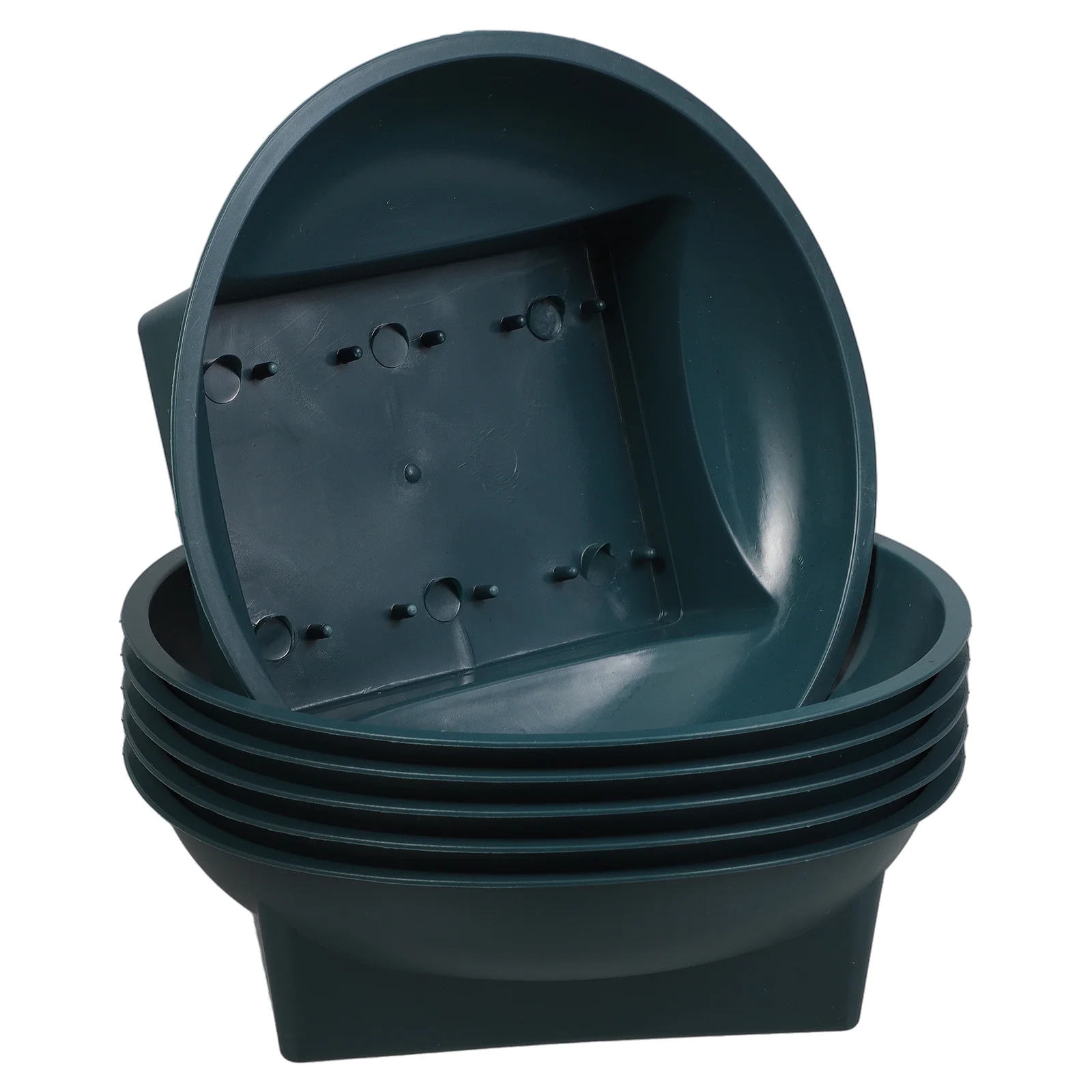 

6 Pcs Green Planters Water Grave Holders Memorial Cemetery Pots Decorative Bowl Container Floral