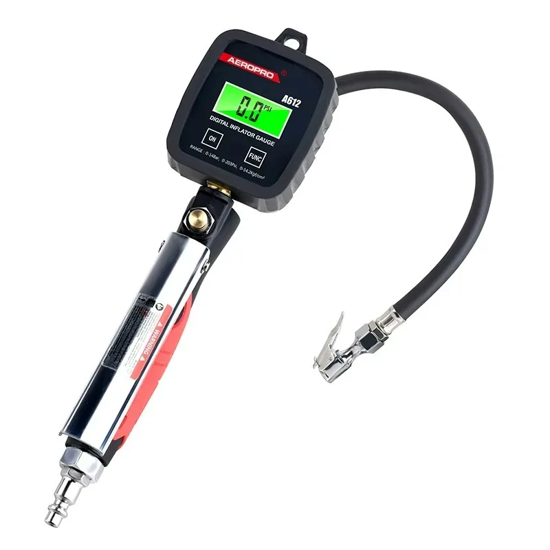

A612 Digital High-Pressure Tyre Inflator with Pressure Gauge Air Chuck and Tire Compressor Accessories