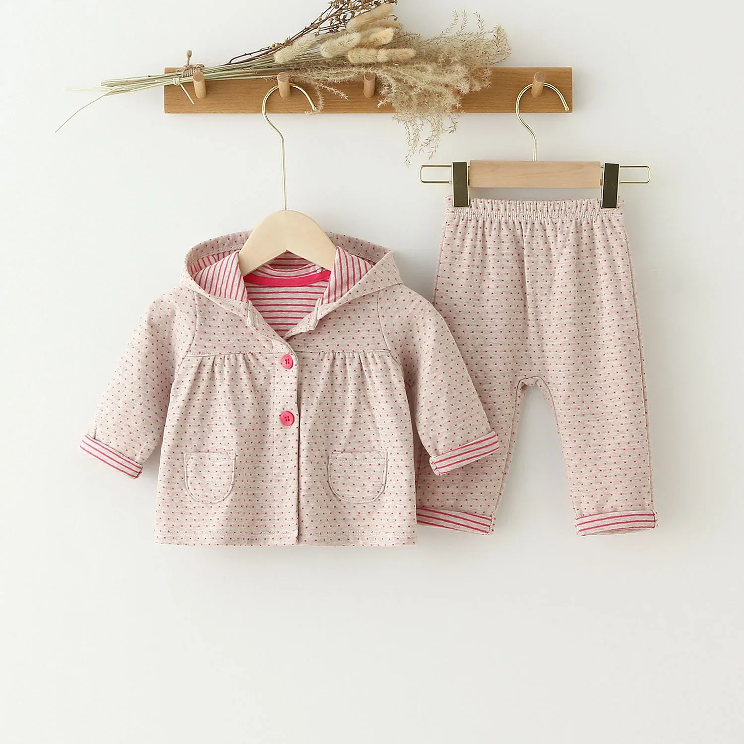 Baby Girl Clothing Set Spring Autumn Infant Girl\'s Two-piece Suit Toddler Baby GIrl Coats + Pants Newborn Girl  Outfits