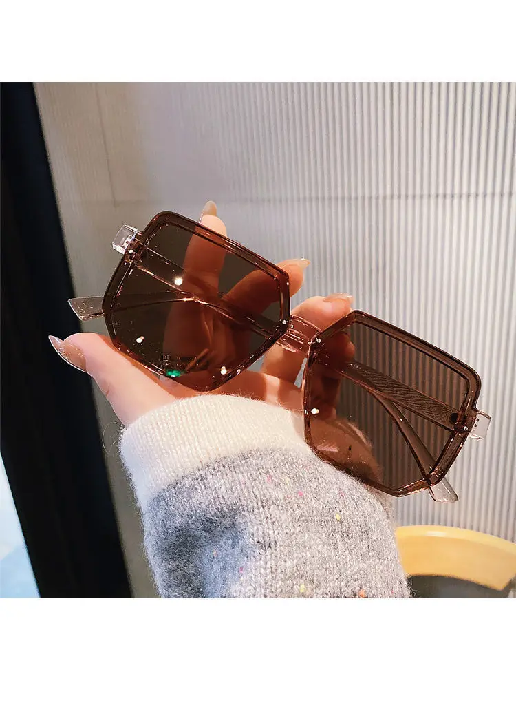 Große Rahmen Vintage Sonnenbrille Frauen Männer Marke Quadrat Sonnenbrille Retro Brillen Goggle für Männlich Weiblich Polygon Sonnenbrille ﻿ ﻿ – Detail 6
