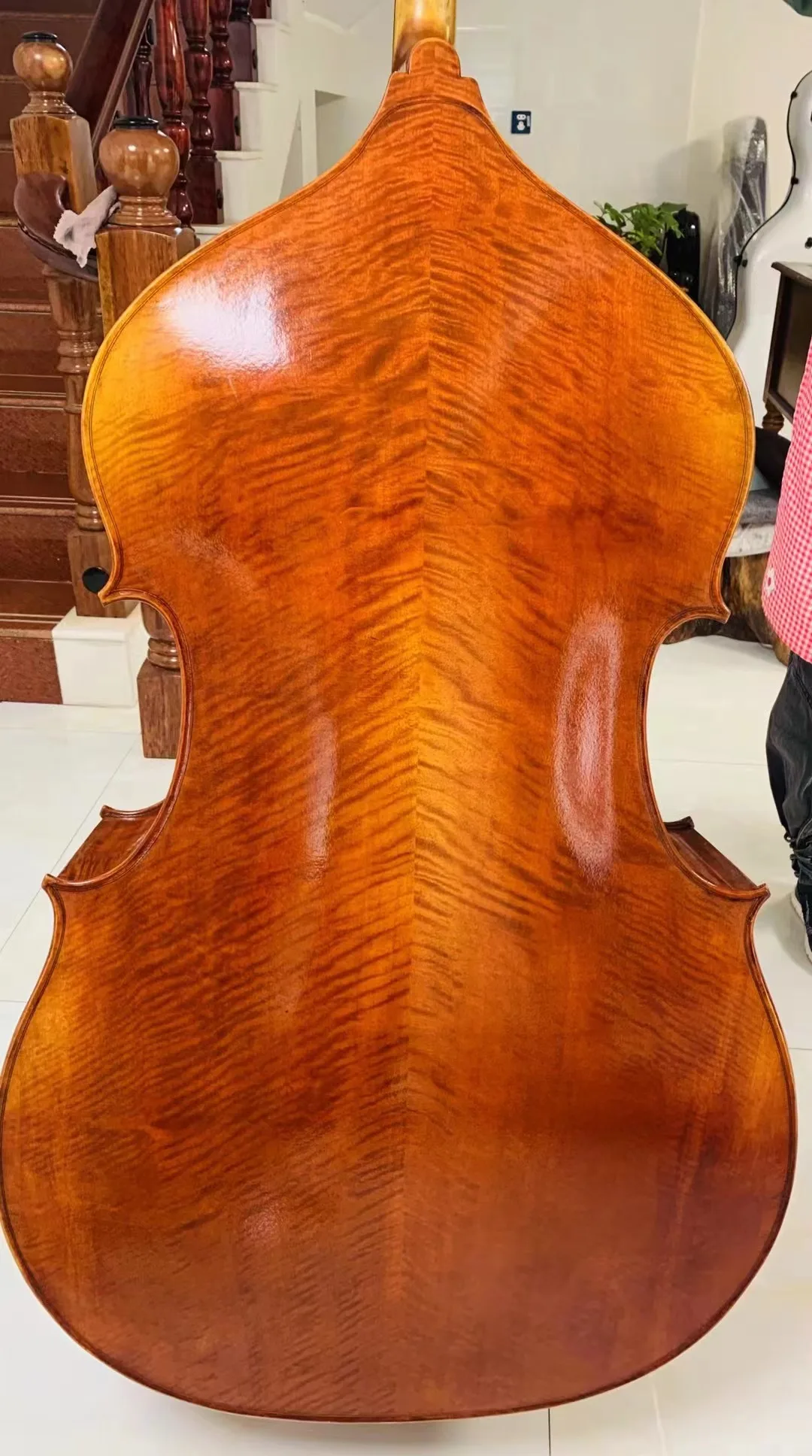 Handmade Upright double bass Solid Maple back and Spruce wood top 3/4