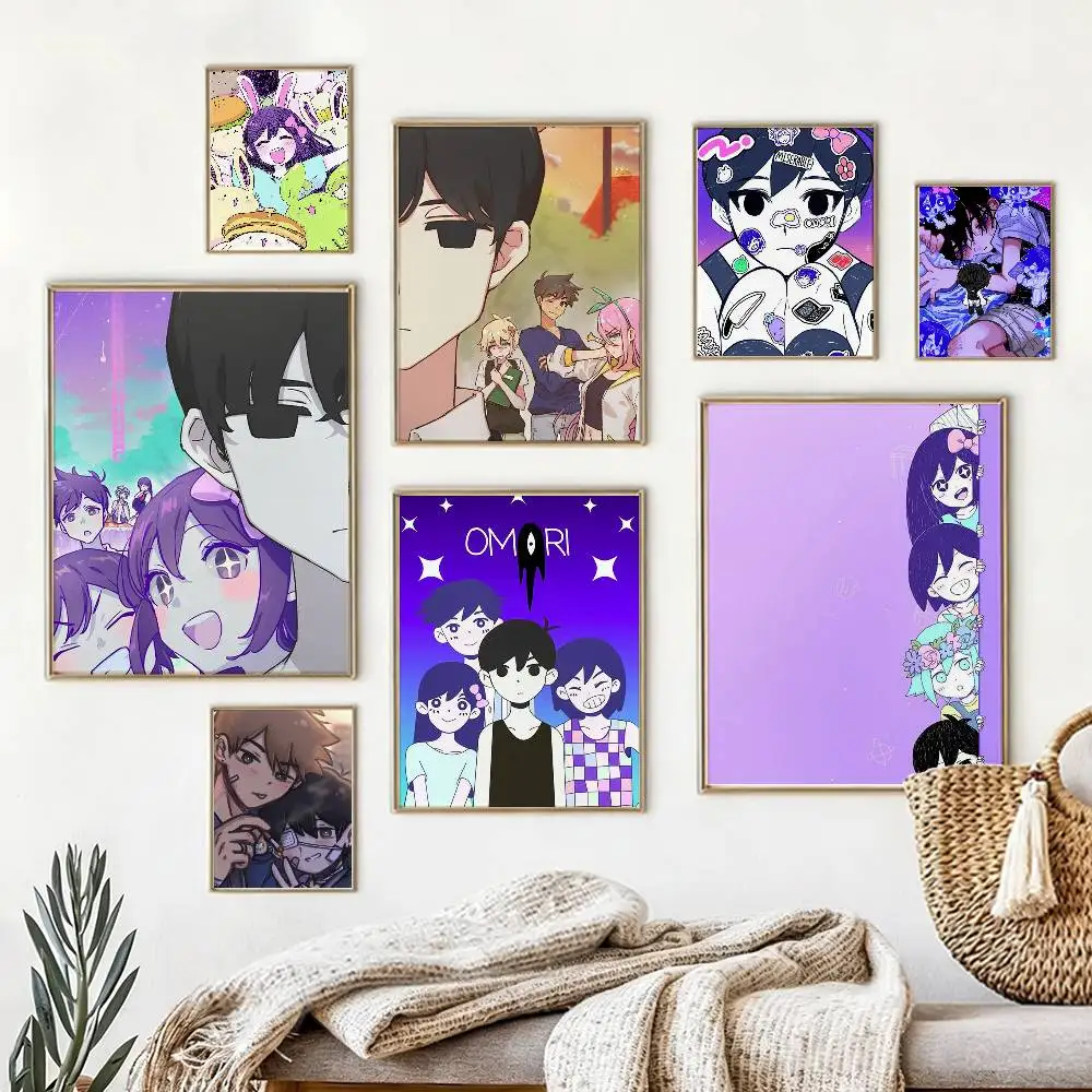 

N-New G-Game O-Omori Poster High Quality Dorm Living Room Aesthetic Wall Decoration Painting Stickers Gift