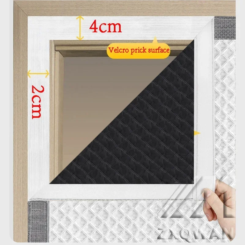 ستارة باب قطنية شتوية مضادة للبرد والدافئ، ستارة تقسيم منزلية سميكة، ستارة عازلة للصوت مقاومة للرياح والبرودة