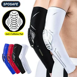 1Pair Sports Crashproof Elbow Pads Compression Arm Sleeves for Outdoor Basketball Football Bicycle Elbow Support Guard