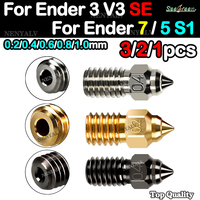 For Ender 3 V3 SE nozzle Creality 3D Printer Parts High Speed M6 Brass Nozzle Kit For Ender-5 S1 / Ender-7 Nozzle