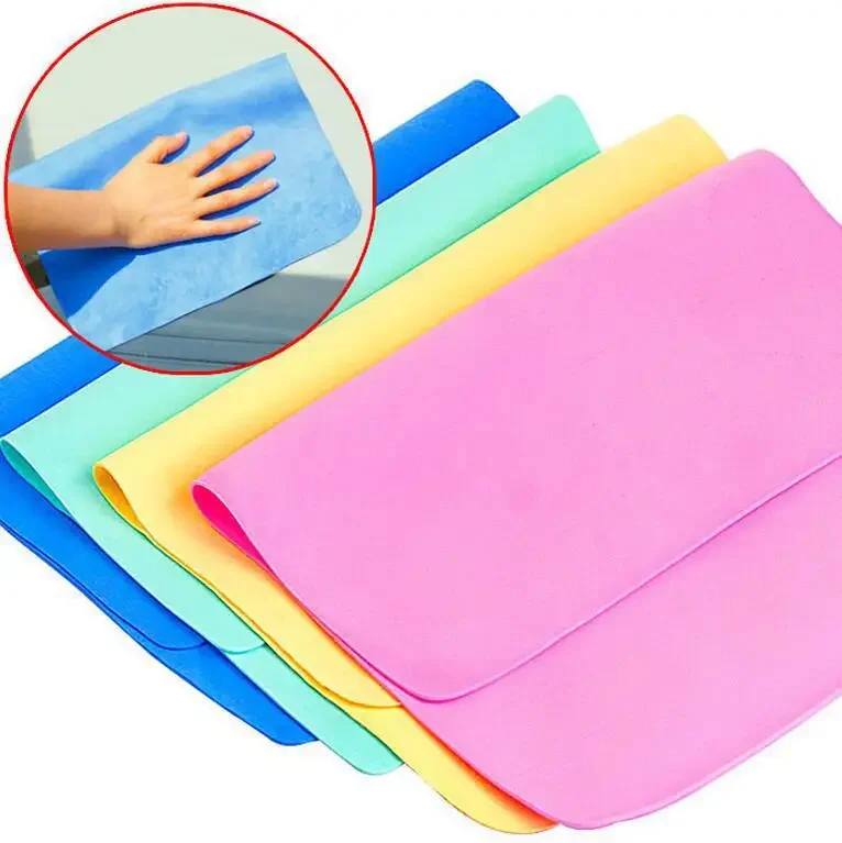 Super Absorbent Towel Magical Auto Care Suede Chamois Towels Car Cleaning Towel Wash Cloth  Car Wash Brush Cleaning