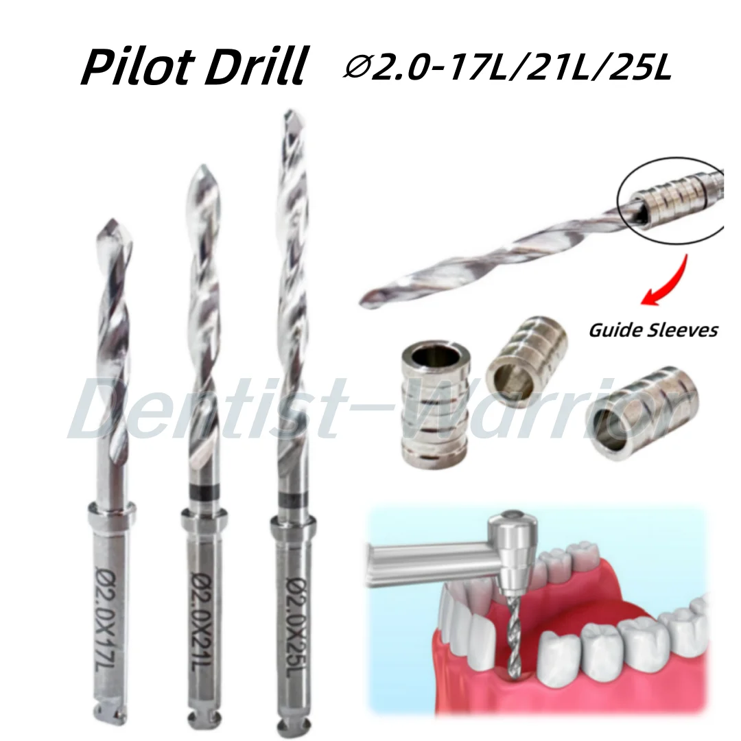 ⌀2.0 Dental Pilot Drill Guide Sleeves Digital Guided Scanner Sleeves Pioneer Drill