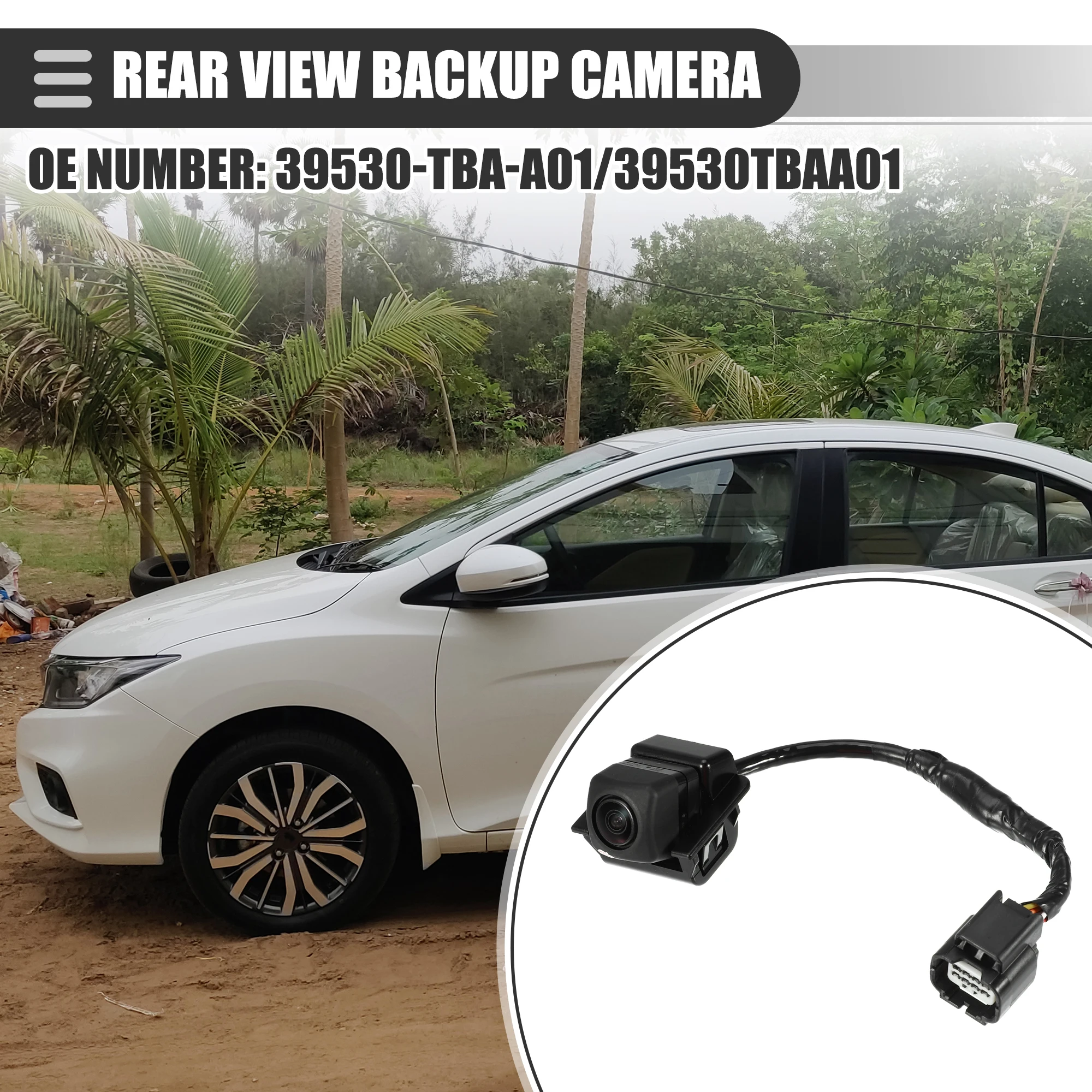 

UXCELL Rear View Backup Camera for Honda Civic 1.5L 2.0L 2016-2017 No.39530TBAA01