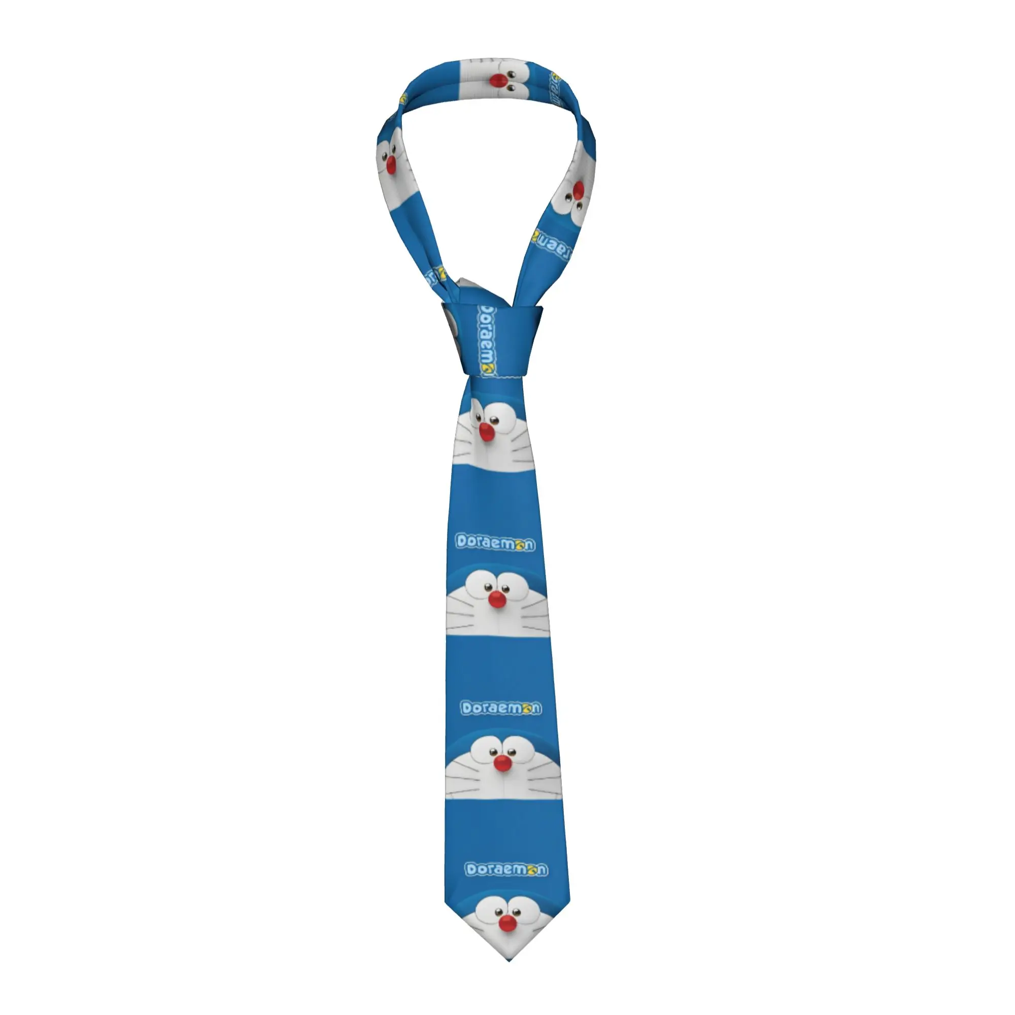 

Neckties Doraemon D-Doraemons Cartoon Movie Men Women Silk 8 cm Wide Neck Tie for Men Shirt Accessories Cravat Wedding Gift