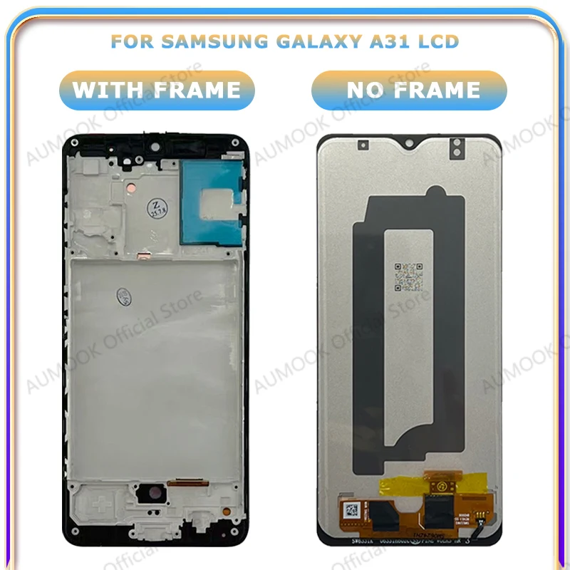 6.  4" AMOLED LCD do Samsung Galaxy A31 A315 Wyświetlacz LCD Ekran Dotykowy Digitizer Zespół A315F A315G A315N Ekran LCD z Ramką — zdjęcie produktu 6