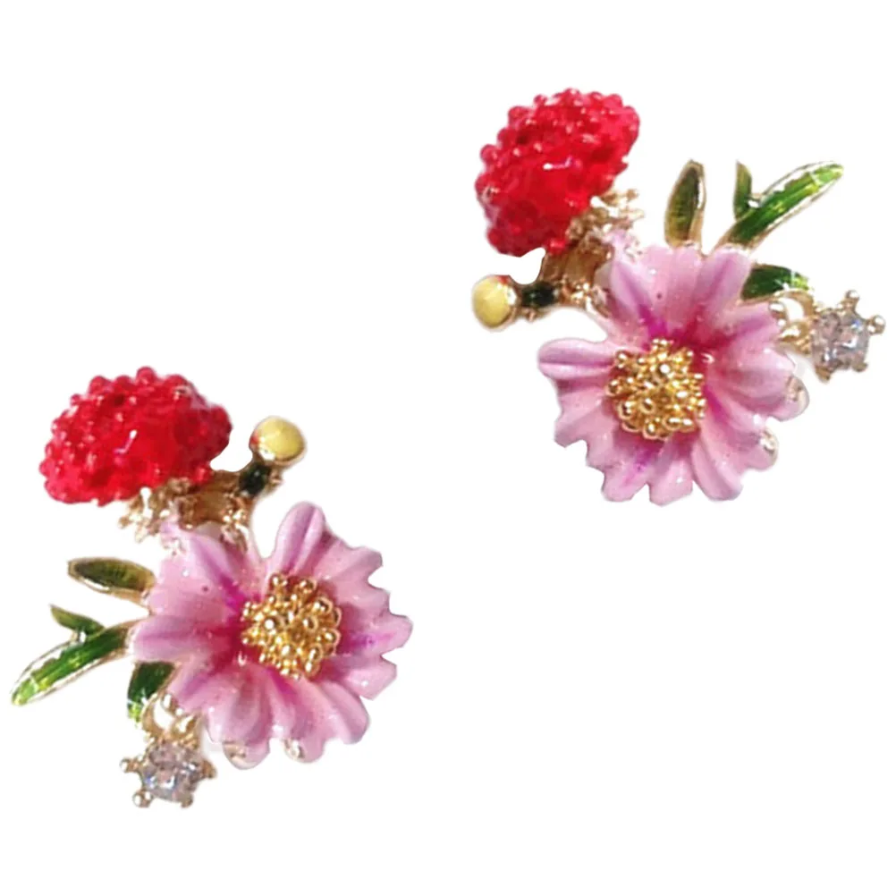 

1 Pair Daisy Ear Studs Women Cute Flower Delicate Lightweight Fashion Jewelry For Party Wedding Graduation Dating Studded Studs